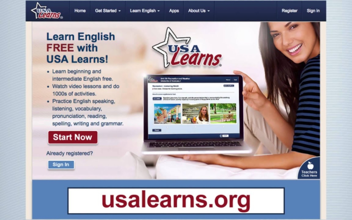 Luyện Speaking online free với USA Learns