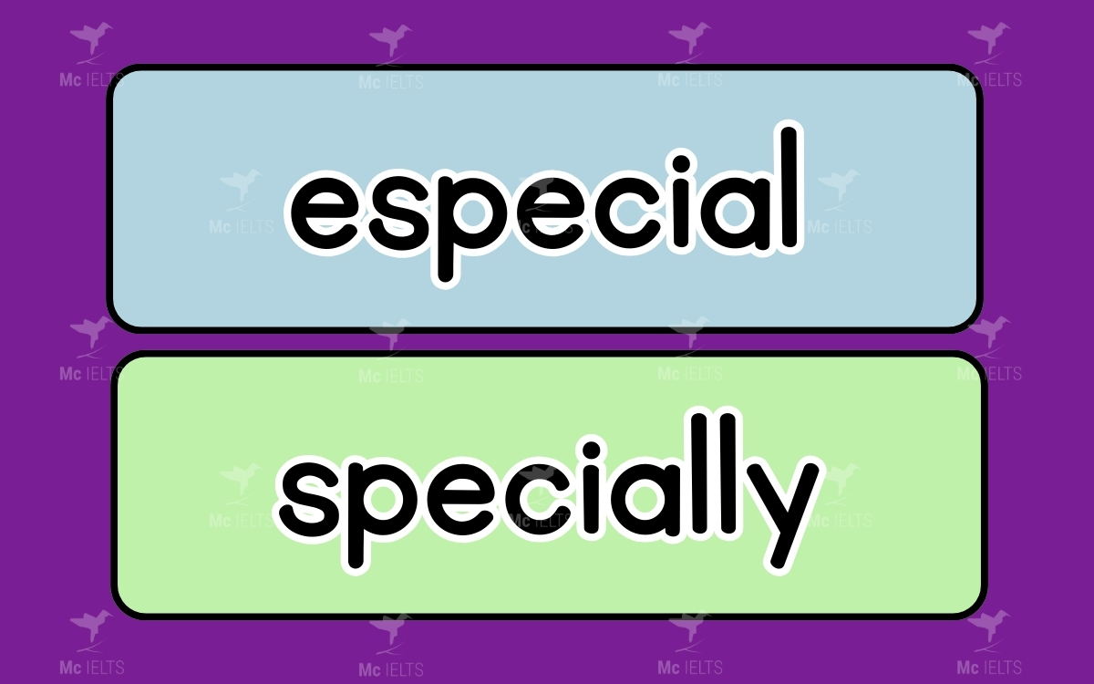 Especial vs Specially thuộc những từ tiếng anh dễ nhầm lẫn