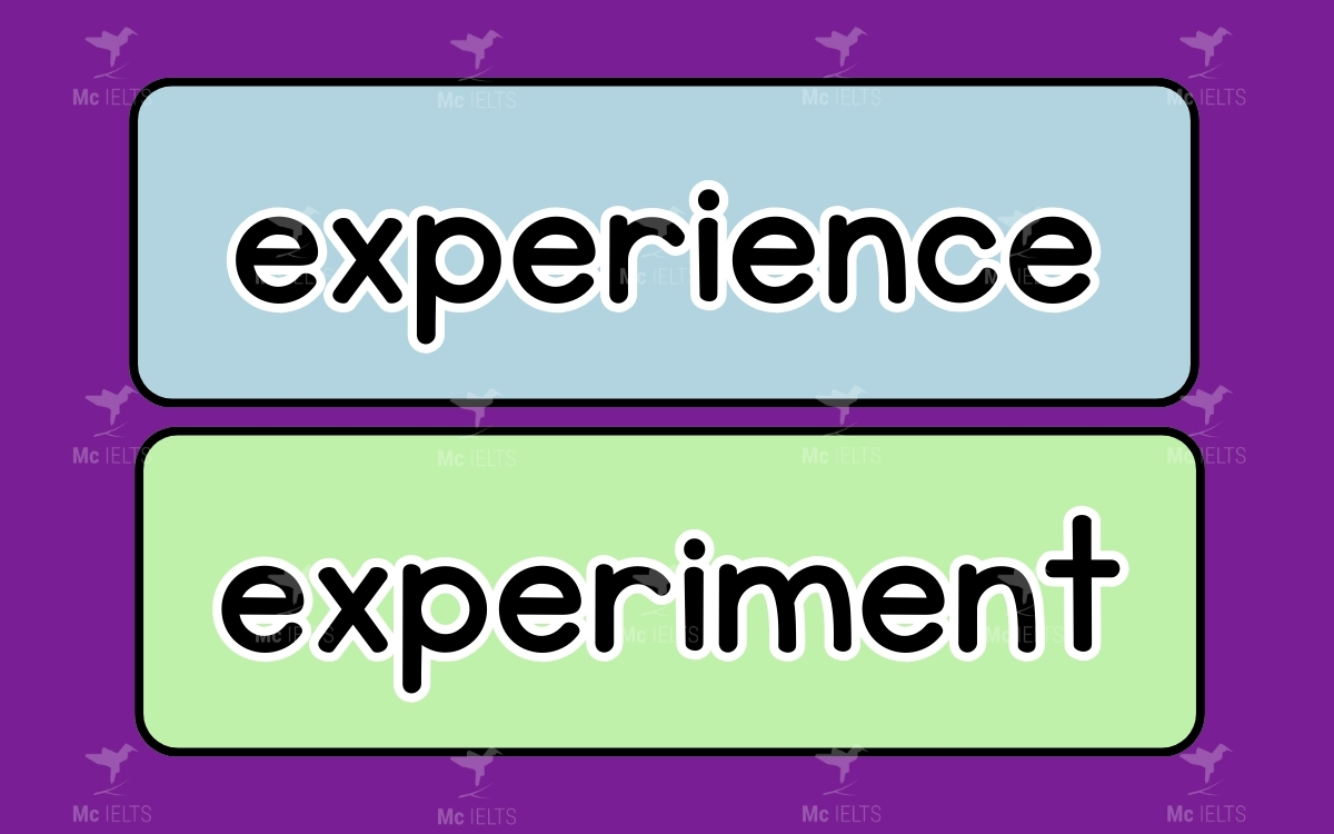 Experience vs Experiment thuộc các từ tiếng anh dễ nhầm lẫn