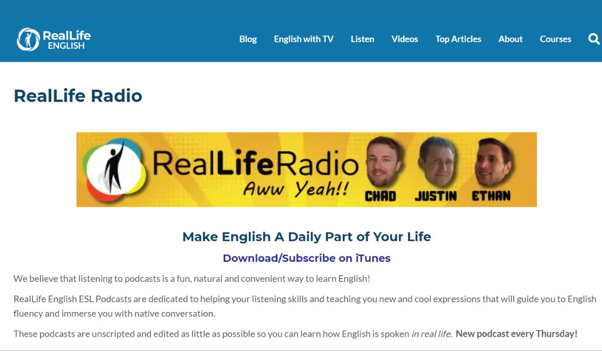 Kênh IELTS Podcast Reallife Radio