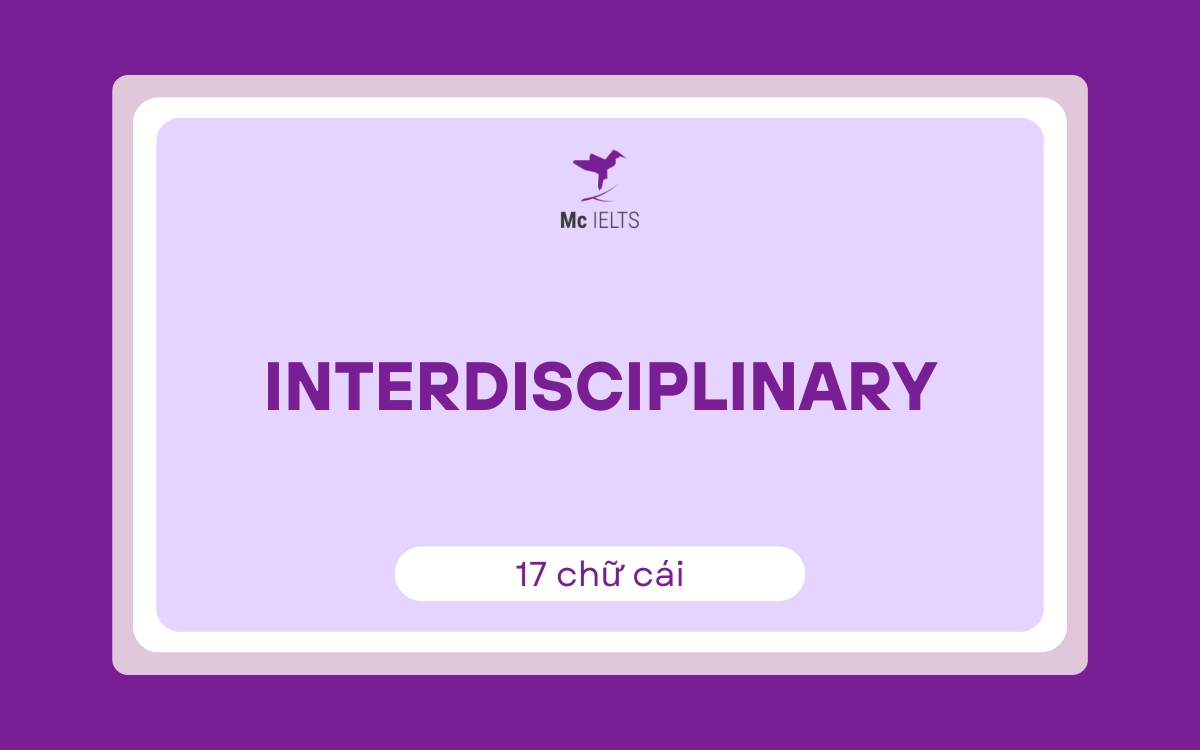 Từ vựng tiếng Anh dài nhất và khó: Interdisciplinary
