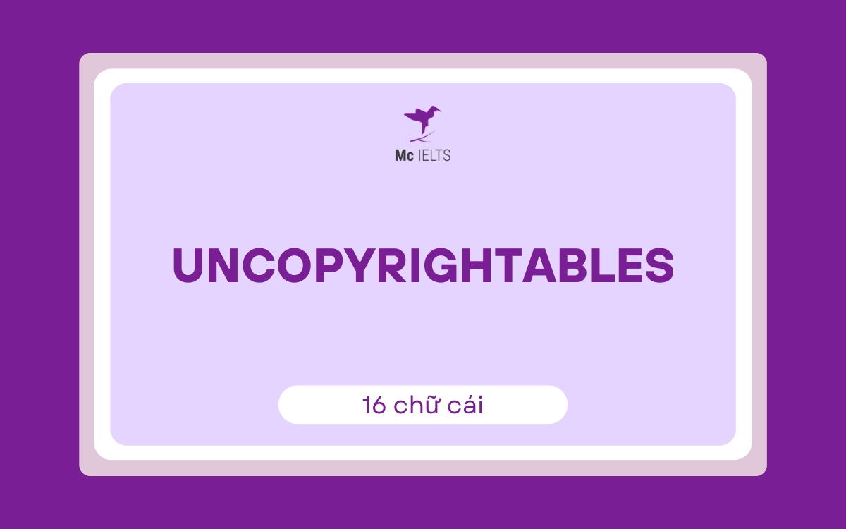 Uncopyrightables (16 chữ cái)