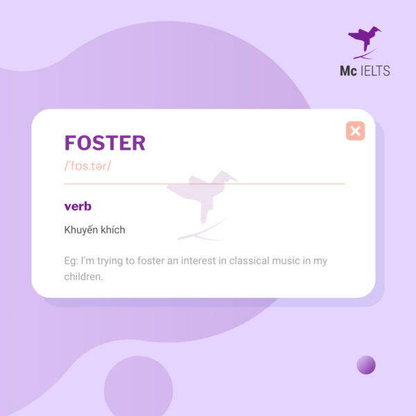 Vocabulary foster - Topic Communication