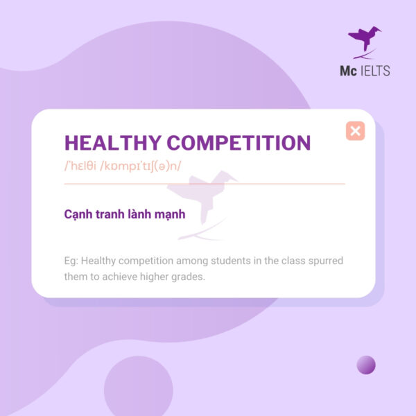 Vocabulary healthy competition - Topic Competition