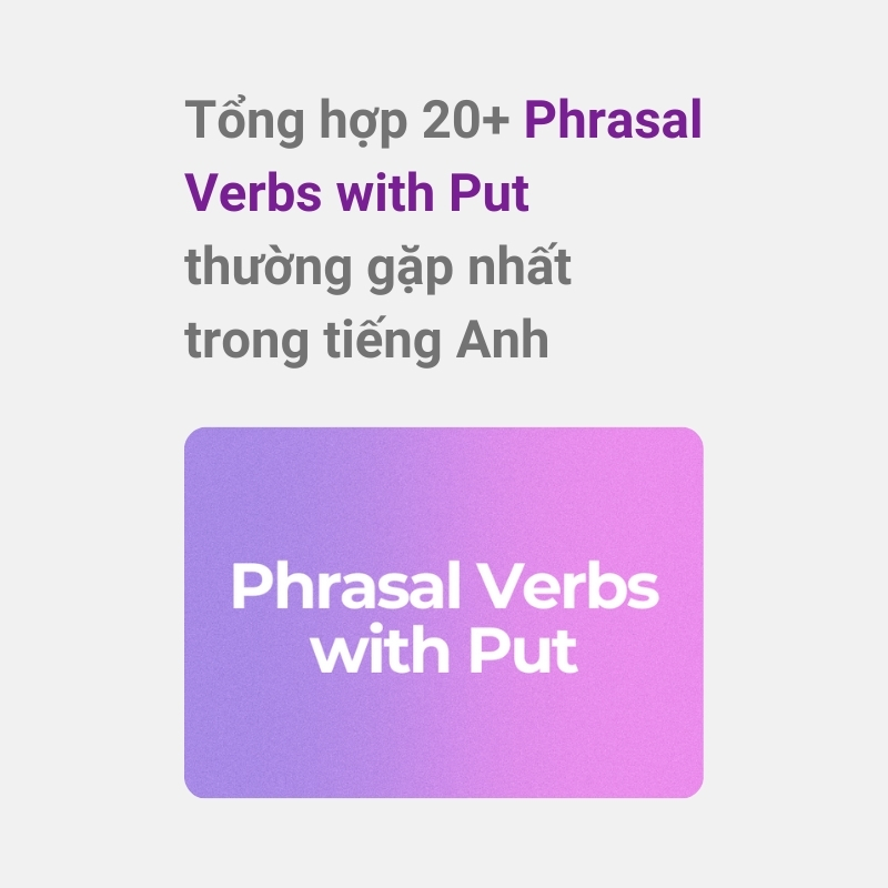 Phrasal verb with Put