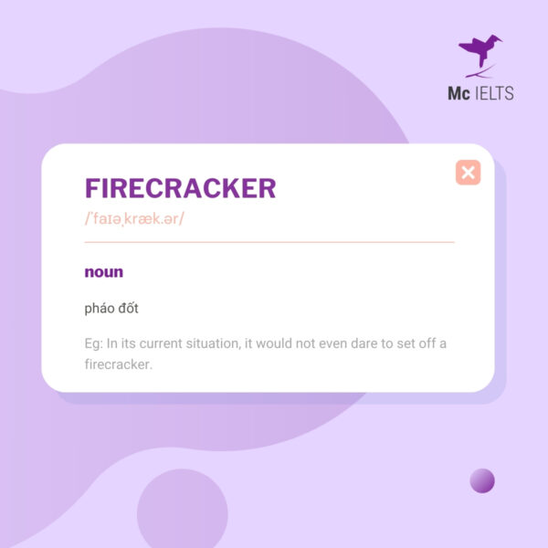 Vocabulary firecracker topic Festival