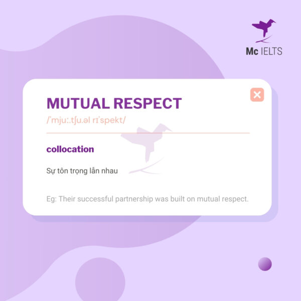 Vocabulary mutual respect topic Friends