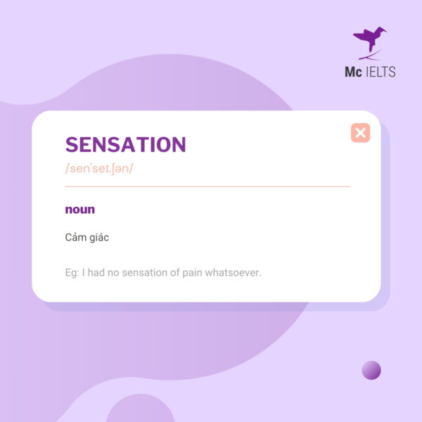 Vocabulary sensation topic Tell about childhood