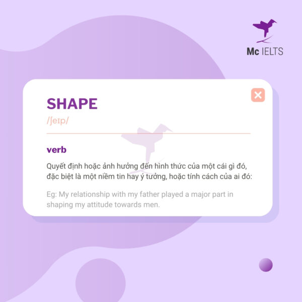 Vocabulary shape topic Friends