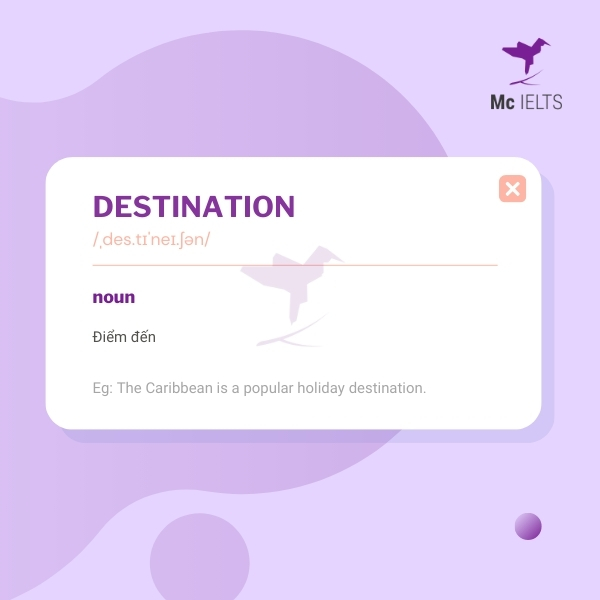 Vocabulary destination topic Transportation