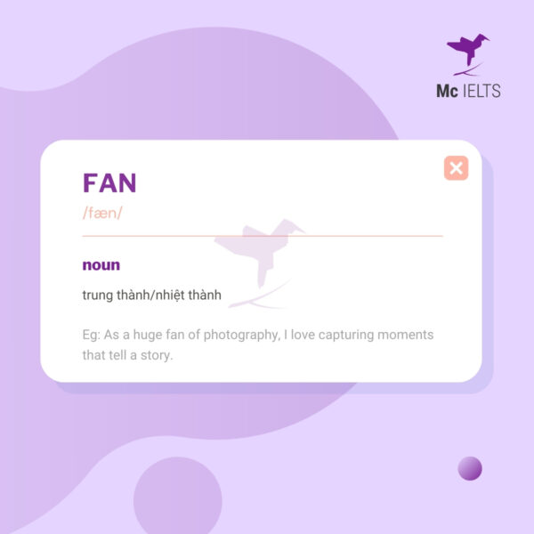 Vocabulary fan topic Name