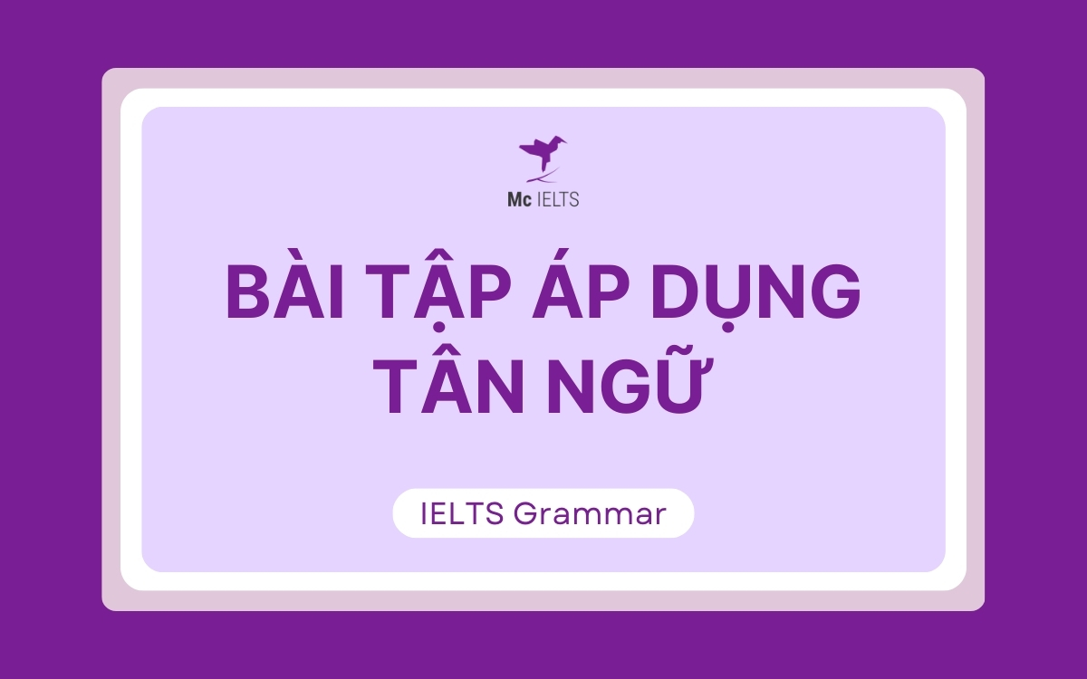 Bài tập áp dụng