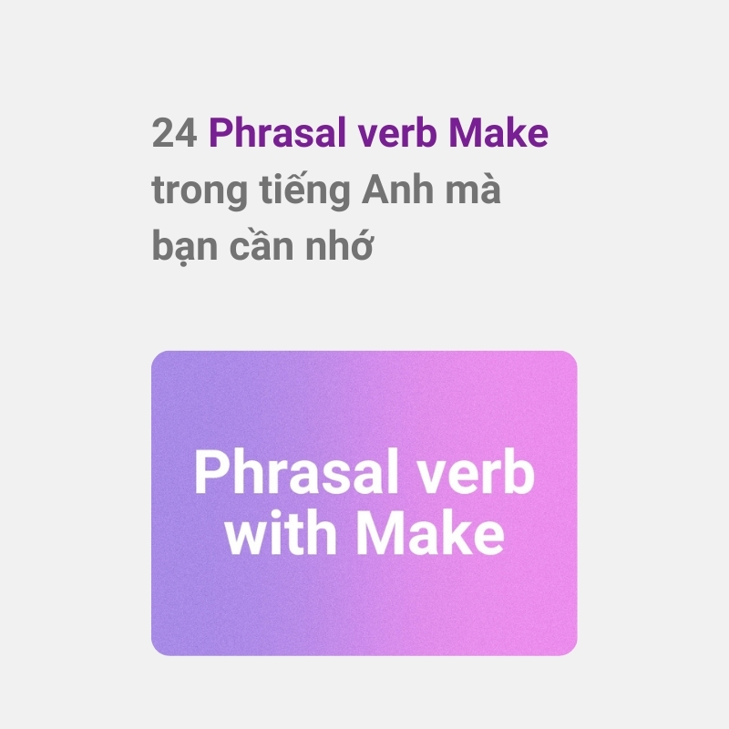 Phrasal verb Get