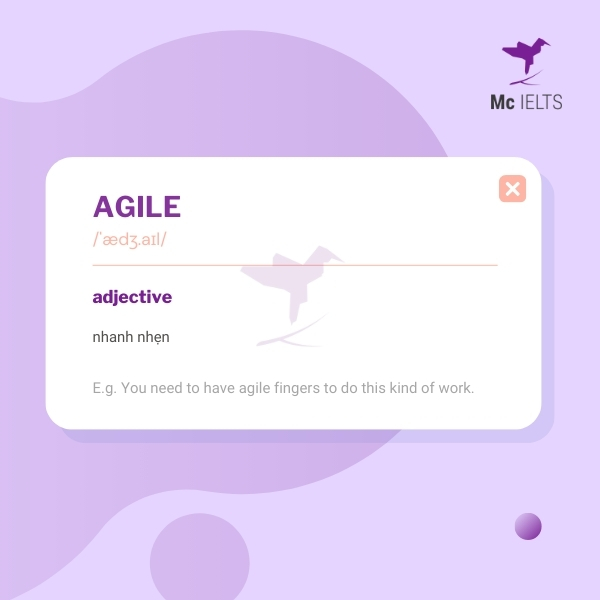 Vocabulary agile topic Animals