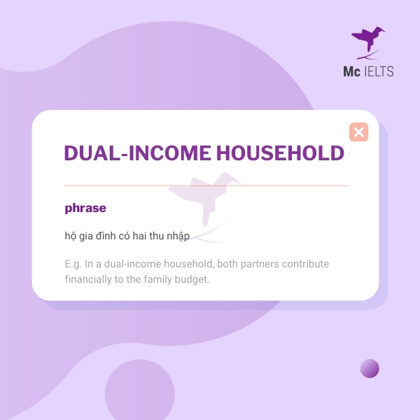 Vocabulary dual-income household topic Family