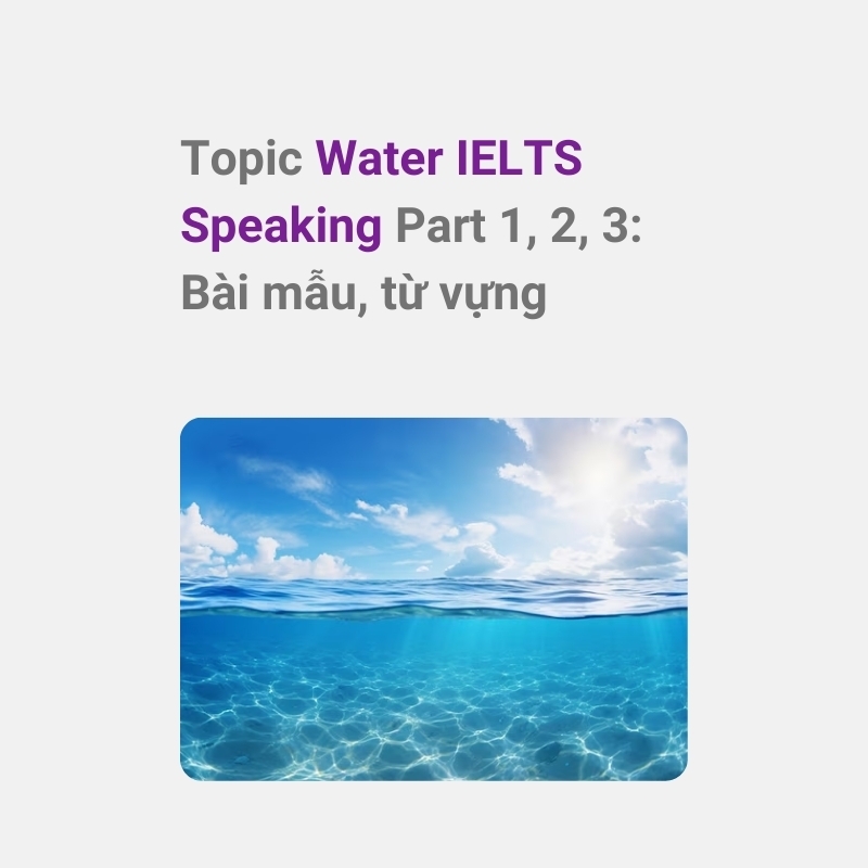 IELTS Speaking Water