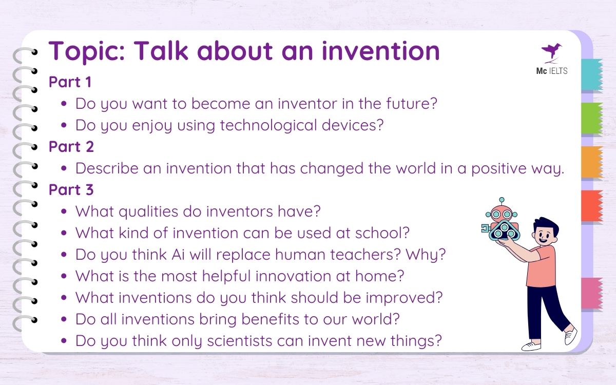 Question and answer topic Talk about your favorite invention