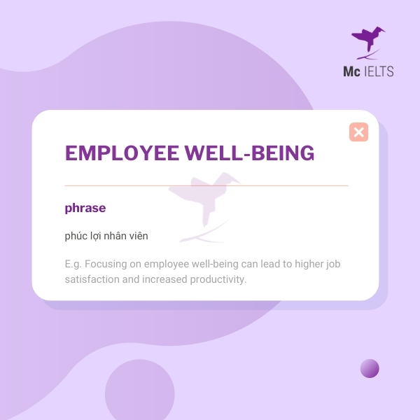 Vocabulary employee well-being topic Society