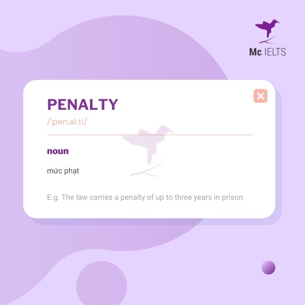 Vocabulary penalty topic Crime