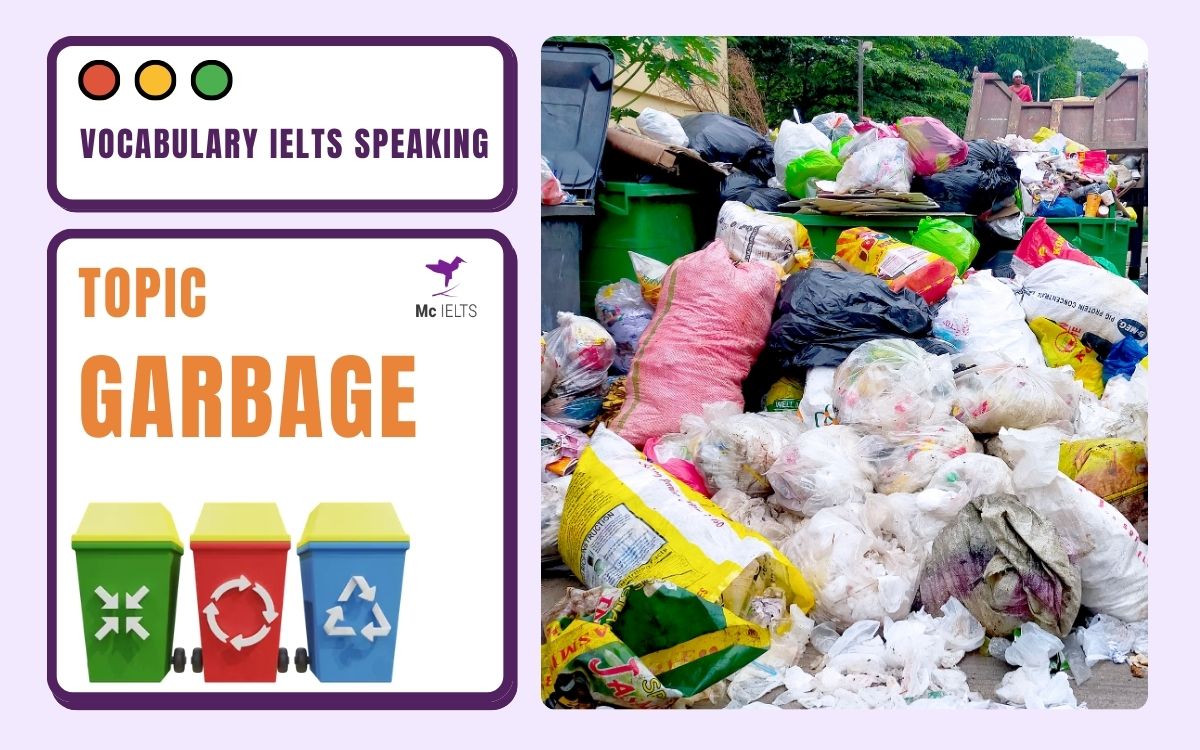 Vocab topic IELTS Speaking Part 1 Rubbish