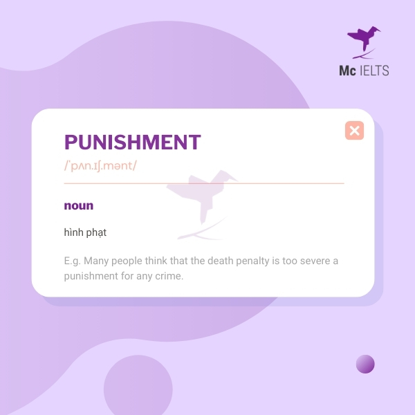 Vocabulary punishment topic Crime