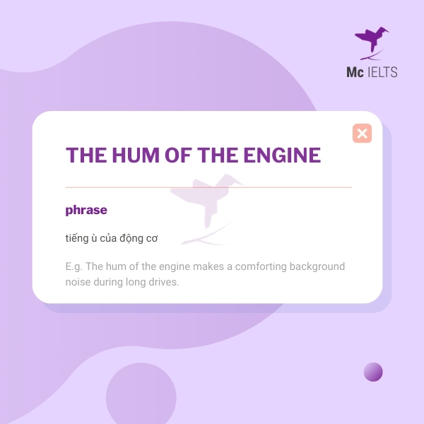 Vocabulary the hum of the engine topic Noise