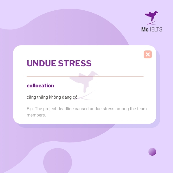 Vocabulary undue stress topic Games