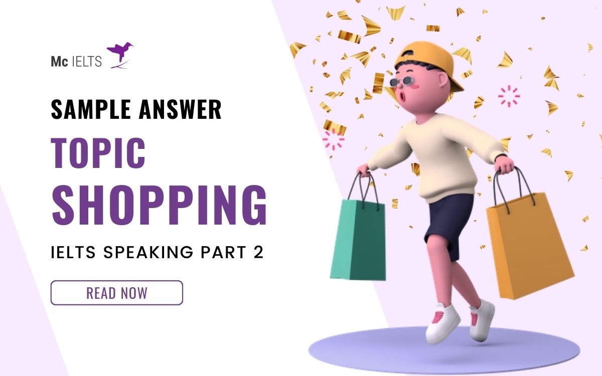 Câu trả lời mẫu chủ đề Shopping Online Topic