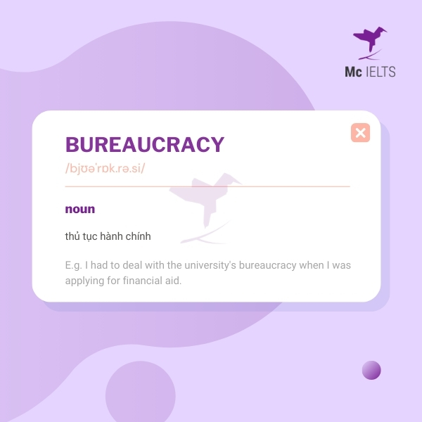 Vocabulary bureaucracy topic Volunteer work