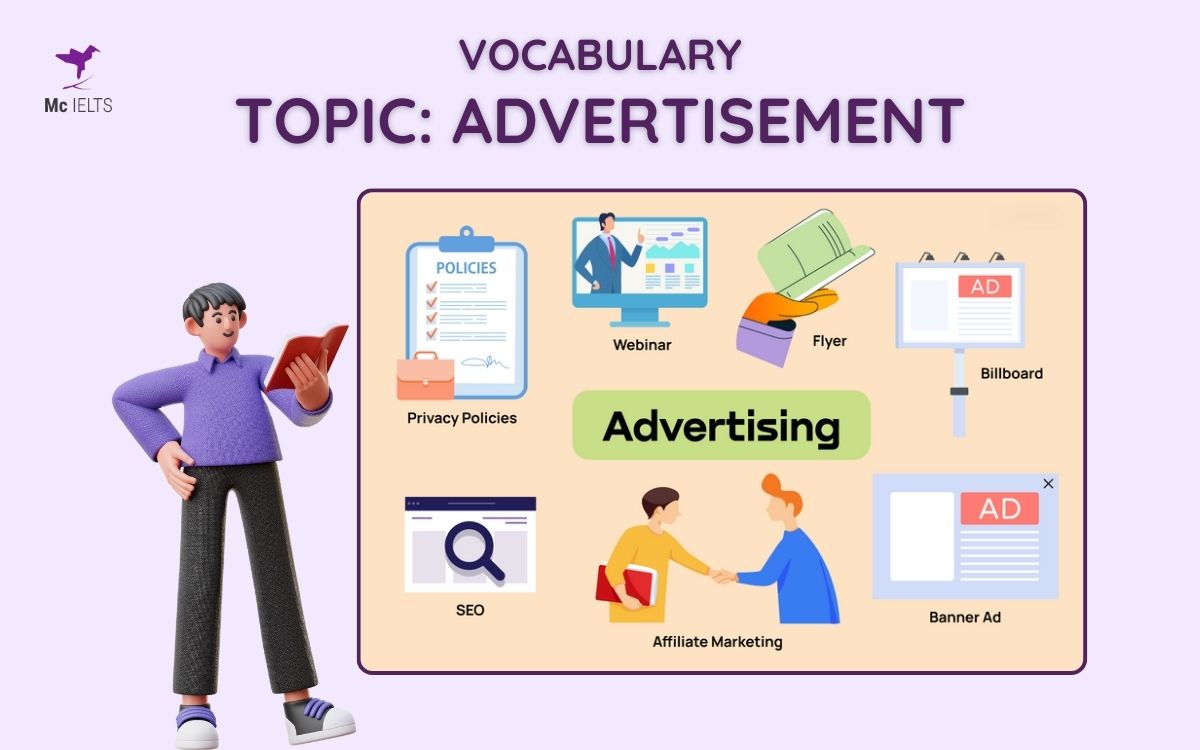 Vocab thường gặp trong topic Advertising IELTS Speaking Part 1, 2, 3