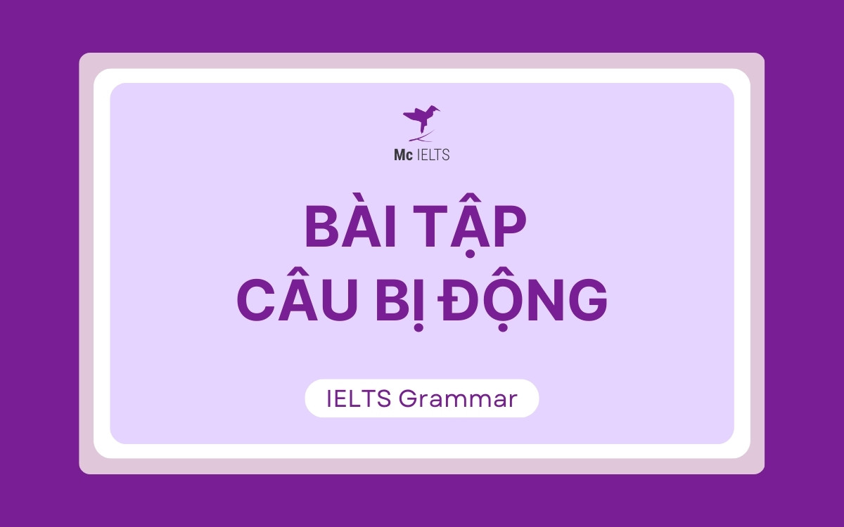 Bài ôn tập câu bị động