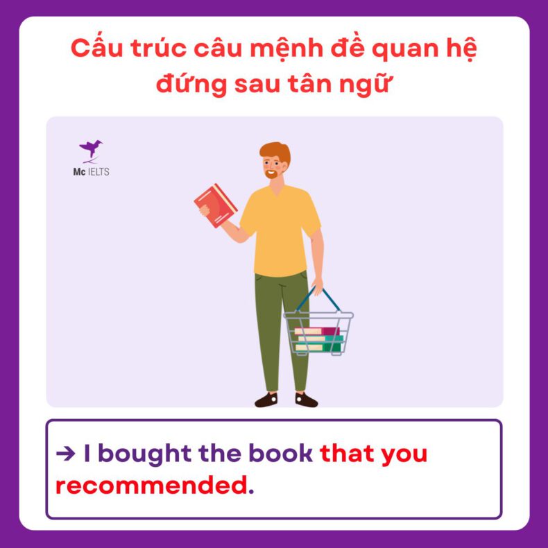 Relative clause c c lo i m nh quan h v d v b i t p